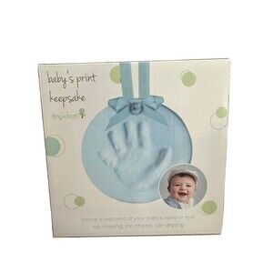 Baby’s Print Tiny Ideas Handprint/ Footprint Ornament, DIY Clay Impression, New